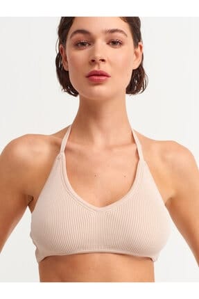 1061 Back Lace Knitwear Bra-beige